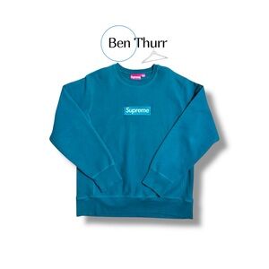 FW18 Supreme Bog Logo Crewneck (Green)